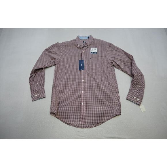 Izod Plaid Dress Shirt Long Sleeve Casual Button Up Front Pocket Mens Small NWT - Picture 5 of 12